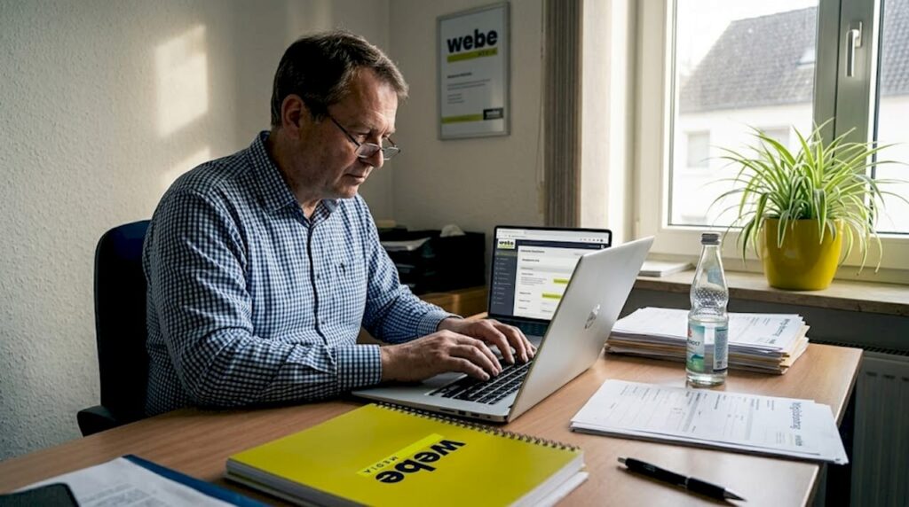 Ehrenamtskoordinator aktualisiert die Vereinswebsite